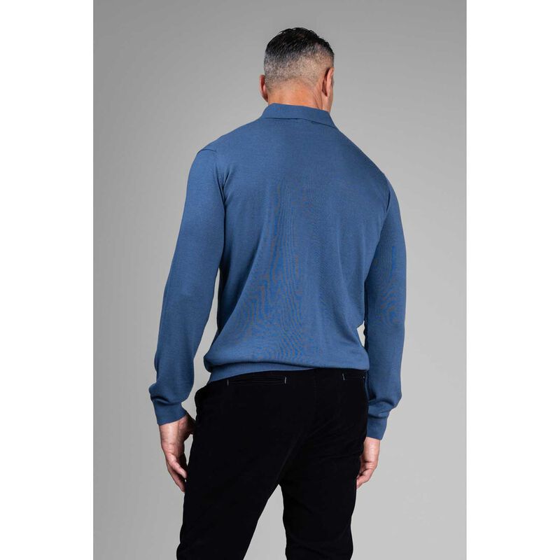Rembrandt Haast Vintage Blue Merino Polo image number 1